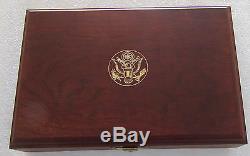 1989 Congressional US Gold & Silver 6- Coin Proof & Uncirculated Set Box & CoA