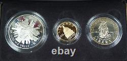 1989 US Mint Congressional Commem 3 Coin Silver & Gold Proof Set as Issued DGH