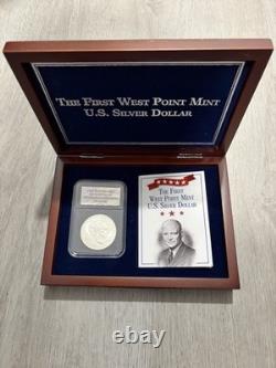 1990 First West Point Mint U. S. 90% Silver Dollar OGP