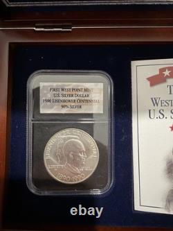 1990 First West Point Mint U. S. 90% Silver Dollar OGP