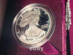 1990 S Proof Silver Eagles (5) coin lot