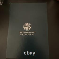 1990 US MINT PRESTIGE PROOF SET with OGP & COA