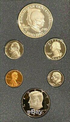 1990 to 1997 US Mint Prestige Silver Proof Sets including 1996 Prestige