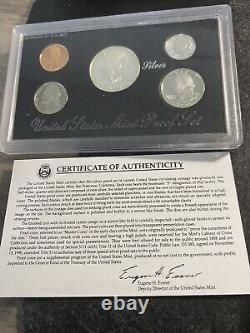 1992, 1994, 1995, 1996 Us Mint Silver Proof Sets All Coa / Original Owner