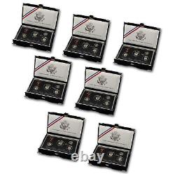 1992 1998 Premier US Mint Silver Proof set (OGP) 7 pc Complete set