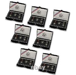 1992 1998 Premier US Mint Silver Proof set (OGP) 7 pc Complete set