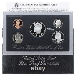 1992-1998 Proof Set Run Original Box 90% Silver 7 Sets 35 Coins US Mint