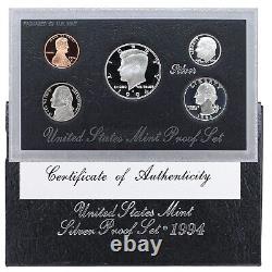 1992-1998 Proof Set Run Original Box 90% Silver 7 Sets 35 Coins US Mint