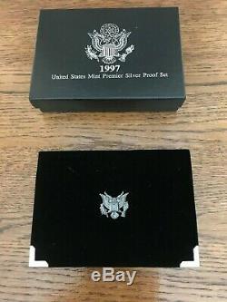 1992-1998-S Silver US Premier Proof Sets COMPLETE RUN. US mint box and COA
