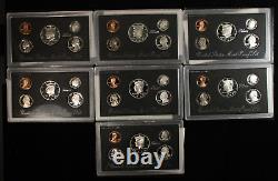 1992-1998 Silver Proof Set Lot OGP withCOA's OTQ1319/JAR