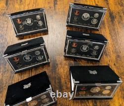 1992-1998 US Mint Issued Premier SILVER Proof Sets As Pictured. 7 Sets