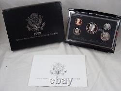1992-1998 US Mint Premier Silver Proof Sets 90% Silver OGP COA 7 Annual Sets