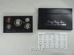 1992-1998 US Mint Silver Proof Sets 90% Silver OGP COA 7 Annual Sets (35 Coins)