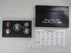 1992-1998 US Mint Silver Proof Sets 90% Silver OGP COA 7 Annual Sets (35 Coins)