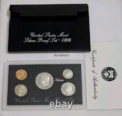 1992-1998 US Mint Silver Proof Sets 90% Silver OGP COA 7 Annual Sets 35 Coins
