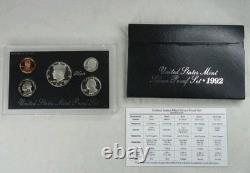 1992-1998 US Mint Silver Proof Sets 90% Silver OGP COA 7 PROOF Sets