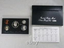 1992-1998 US Mint Silver Proof Sets 90% Silver OGP COA 7 PROOF Sets
