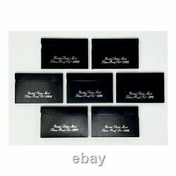 1992-1998 U. S. Silver Proof Sets Black Box (7 Sets)