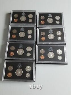 1992-1998 United States Mint Silver Proof Sets, Lot of 7, Uncirculated, Preowned