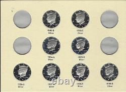 1992-1999 S Proof Silver Kennedy Cameo Half Dollar Collection 8 Piece Set