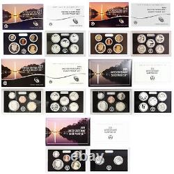 1992-2021 S Proof Set Run Box & COA 90% Silver US Mint 30 Sets 306 Coins