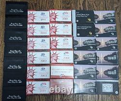 1992-2022 U. S. SILVER PROOF SETS (complete 31 sets)