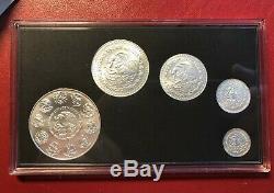 1992 5 pc Silver Mexican Libertad Proof coin set, Treasure Coins of Mexico