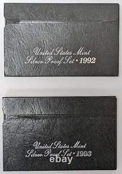 1992-98 Silver Proof Sets (7-year Run)