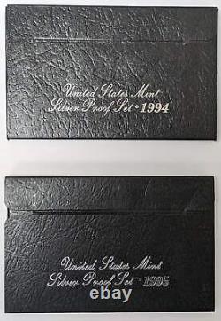 1992-98 Silver Proof Sets (7-year Run)