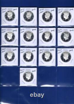 1992 S 2024 S SILVER Proof Kennedy Half Dollar Set 33 Coins