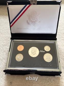 1992 S thru 1998 S Premier Silver Proof Sets complete 1993 1994 1995 1996 1997