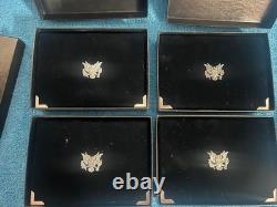 1992 thru 1995 U. S. Mint Premier Silver Proof Sets OGP /COA