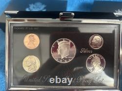 1992 thru 1995 U. S. Mint Premier Silver Proof Sets OGP /COA