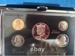 1992 thru 1995 U. S. Mint Premier Silver Proof Sets OGP /COA