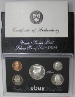 1992 thru 1998 Government Issued Silver Proof Set Complete Run of 7