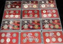 1992 to 2008 Complete Silver Proof Sets- 17 Total Sets
