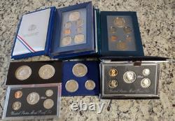 1993 Premier Silver Proof Set 1990 & 1993 Prestige Set 1776-1976 Bicentennial