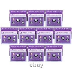 1993 S Proof Set 10 Pack Nice Original Boxes & COAs US Mint 50 Coin Lot