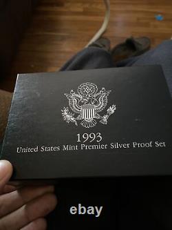 1993-S SILVER U. S. Proof Set. With COA & OGP RARE Low Mintage