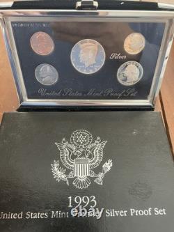 1993 United States Mint Premier Silver Proof Set