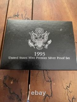 1993 United States Mint Premier Silver Proof Set