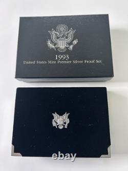 1993 United States Mint Premier Silver Proof Set San Francisco Mint with COA