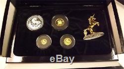 1994 Chinese Unicorn Gold and Silver 4 Yuan Coin Proof Set