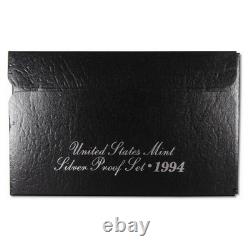1994 Silver Proof Set U. S. Mint Original Government Packaging OGP COA