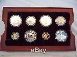1995 1996 8 Piece Olympic Coin Proof Set Gold Coin Silver Coin
