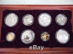 1995 1996 8 Piece Olympic Coin Proof Set Gold Coin Silver Coin