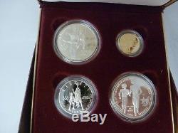 1995-1996 ATLANTA OLYMPIC GAMES 32pc GOLD & SILVER COIN SET PROOF & UNC