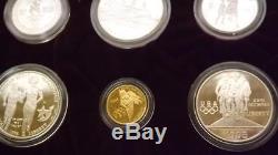 1995-1996 Atlanta Olympic Proof Gold & Silver Dollar 16 Commemorative Coin Set