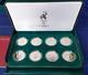 1995-96 8 Coin Proof Silver $1 Olympic Set Coa & Boxes
