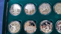 1995/96 Atlanta Olympic 8 Coin Proof Silver Dollar Set WithCOA Original Box